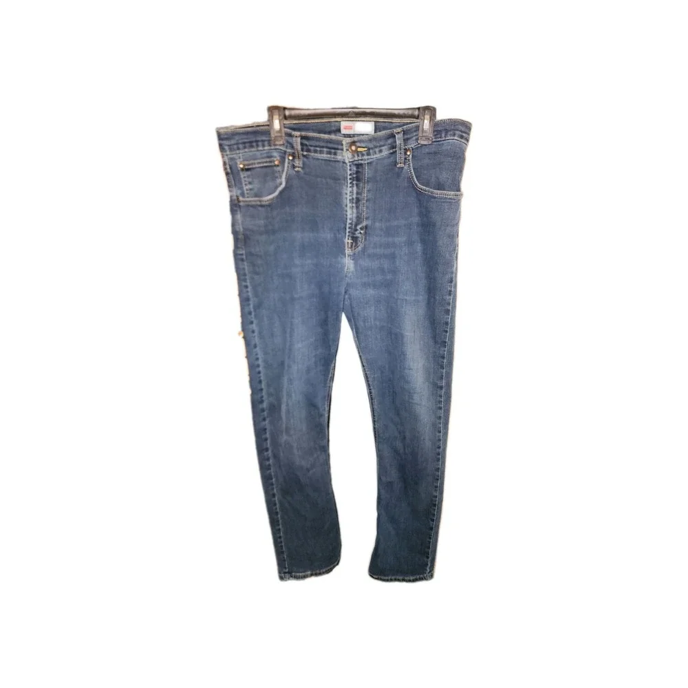 Wrangler Men's western Jeans 36x32 Blue, Slim Fit, Straight